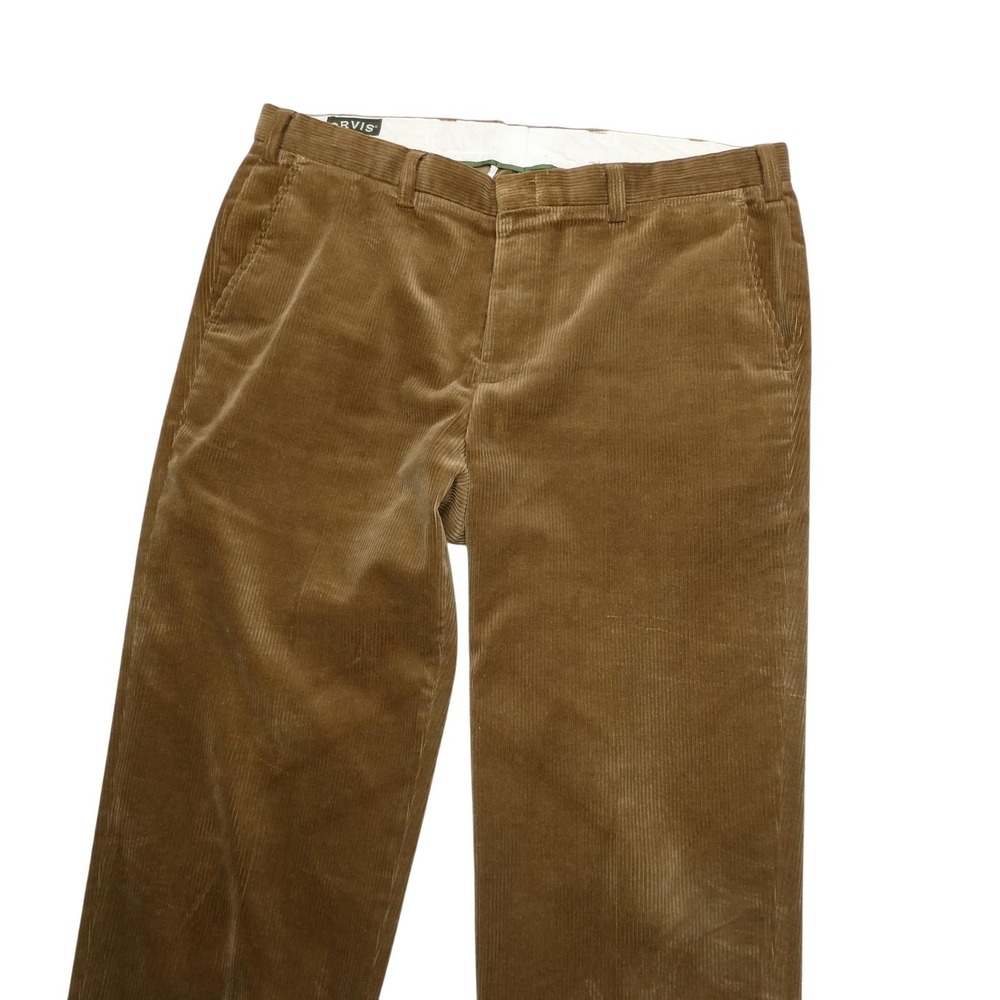 Vintage Orvis Brisbane Moss‎ Pants Mens 38x29 Brown Chino Trousers